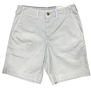 American Eagle Chino Shorts Sz 26" Classic 8" Inseam Light Blue Preppy NEW!